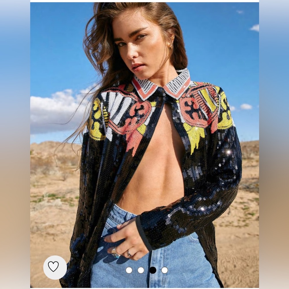 Country Star Sequin Embellished Shirt